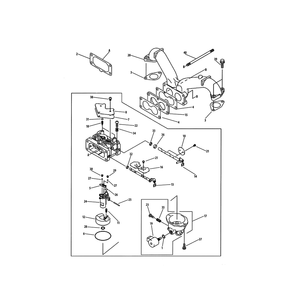 Carburetor Diagram and Parts List for 893999  Cub Cadet Lawn Tractor